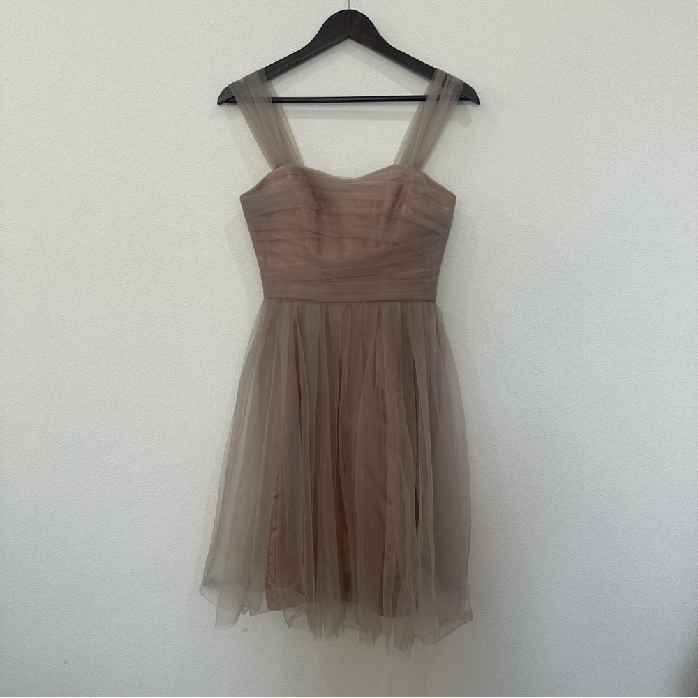 WHITE by Vera Wang metallic mesh dress - Picture 3 of 7